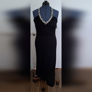 Night Way Long Black Dress